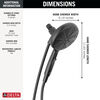 6-Setting SureDock&reg; Magnetic Hand Shower
