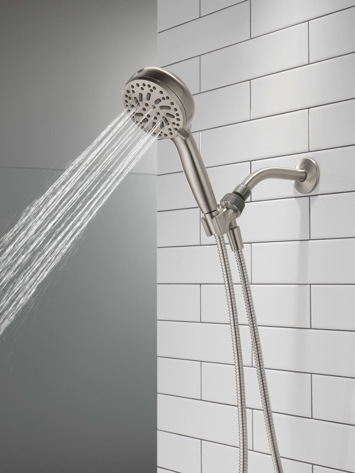 6-Setting Hand Shower with Cleaning Spray