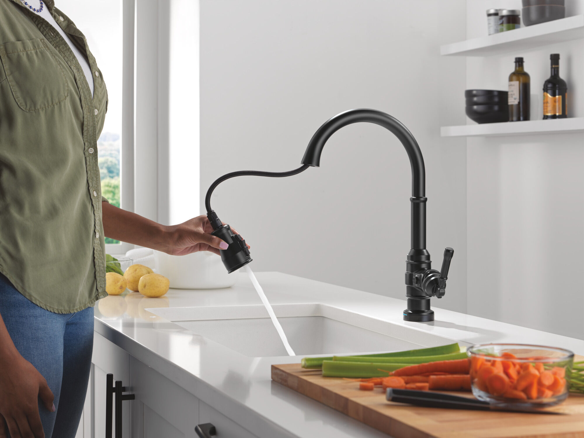 Touch2O® Technology Kitchen Faucet with Touchless Technology in