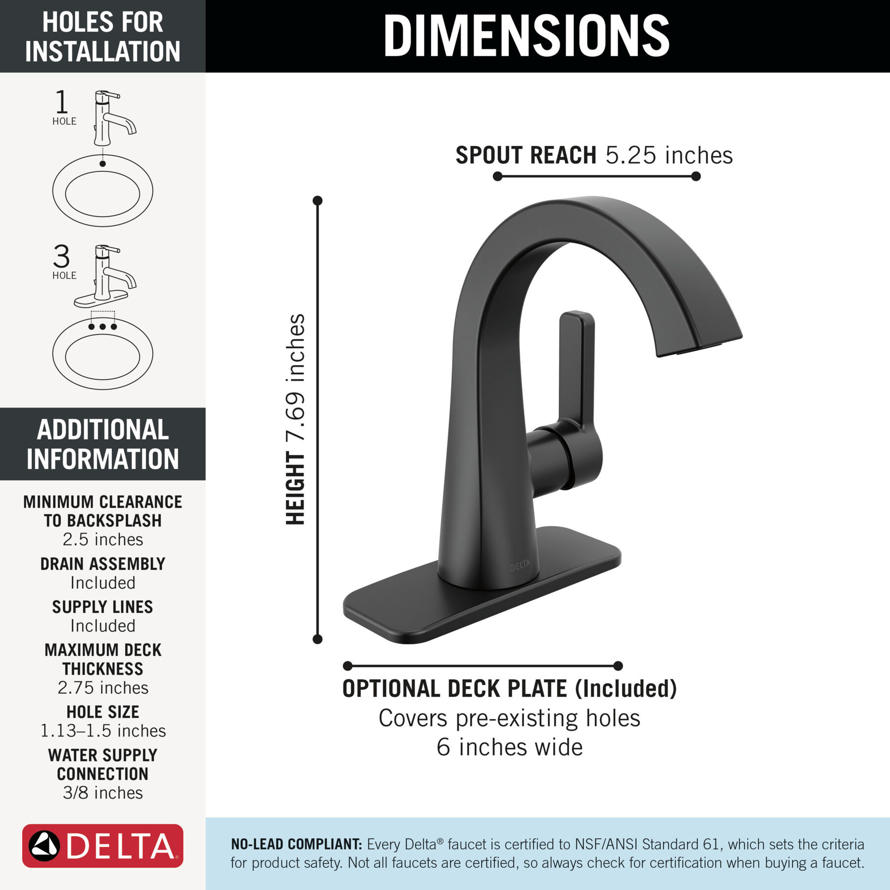 Single Handle Bathroom Faucet