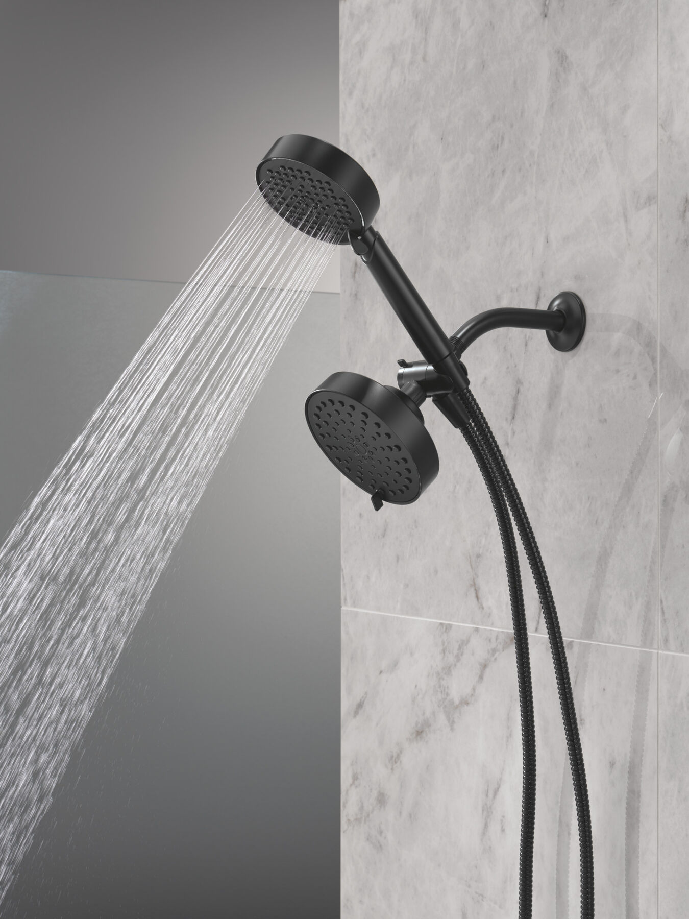5-Setting Two-in-One Combination Shower with Additional Mount
