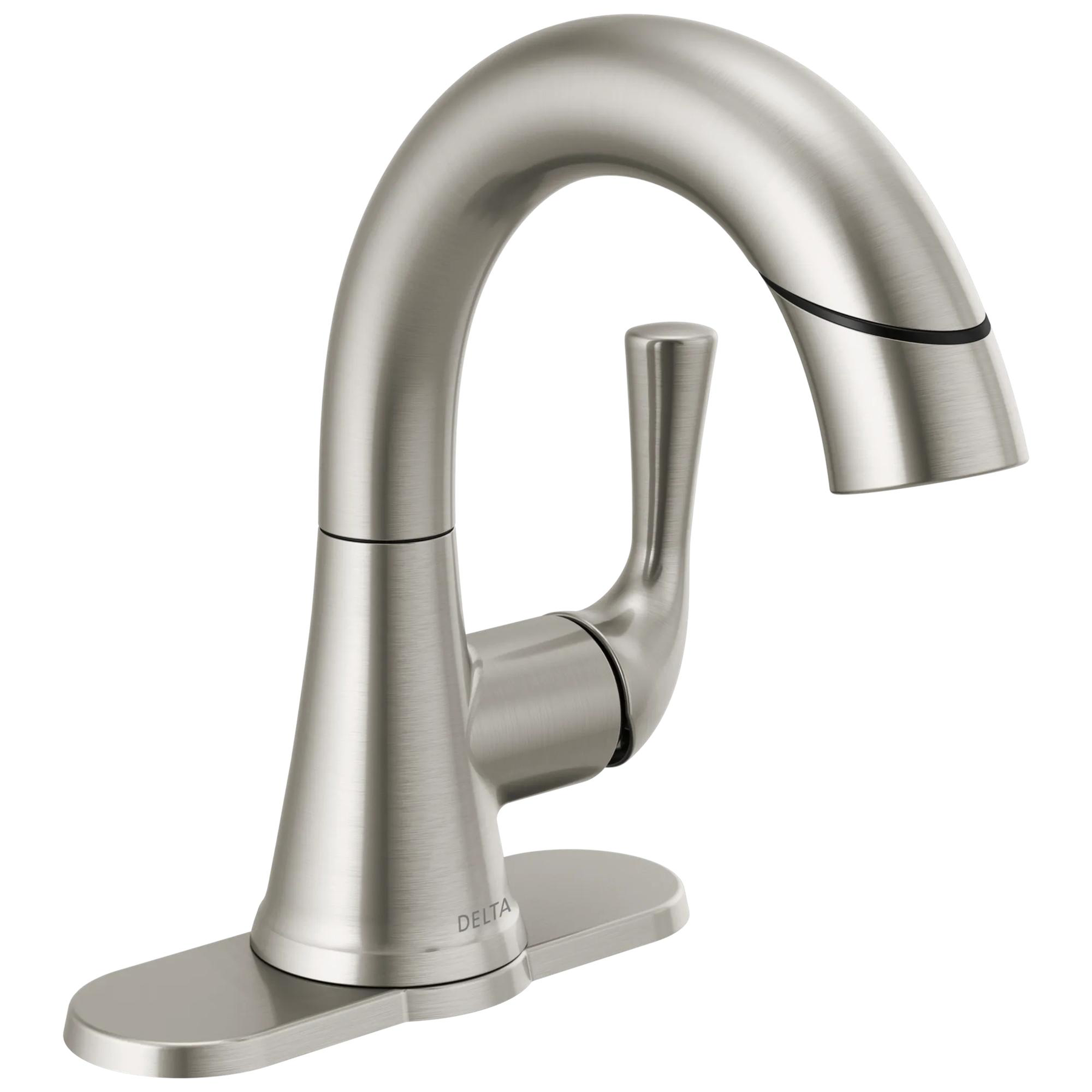 Single Handle Pull-Down Bathroom Faucet