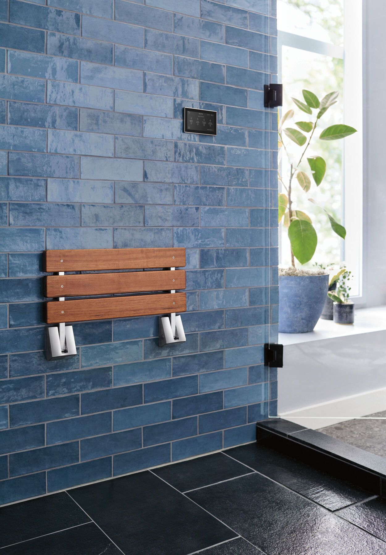 Tilt-Up Shower Seat