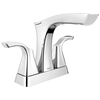 Two Handle Centerset Bathroom Faucet - Metal Pop-Up