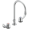 Two Handle 8 In Below Deck-Mount Faucet