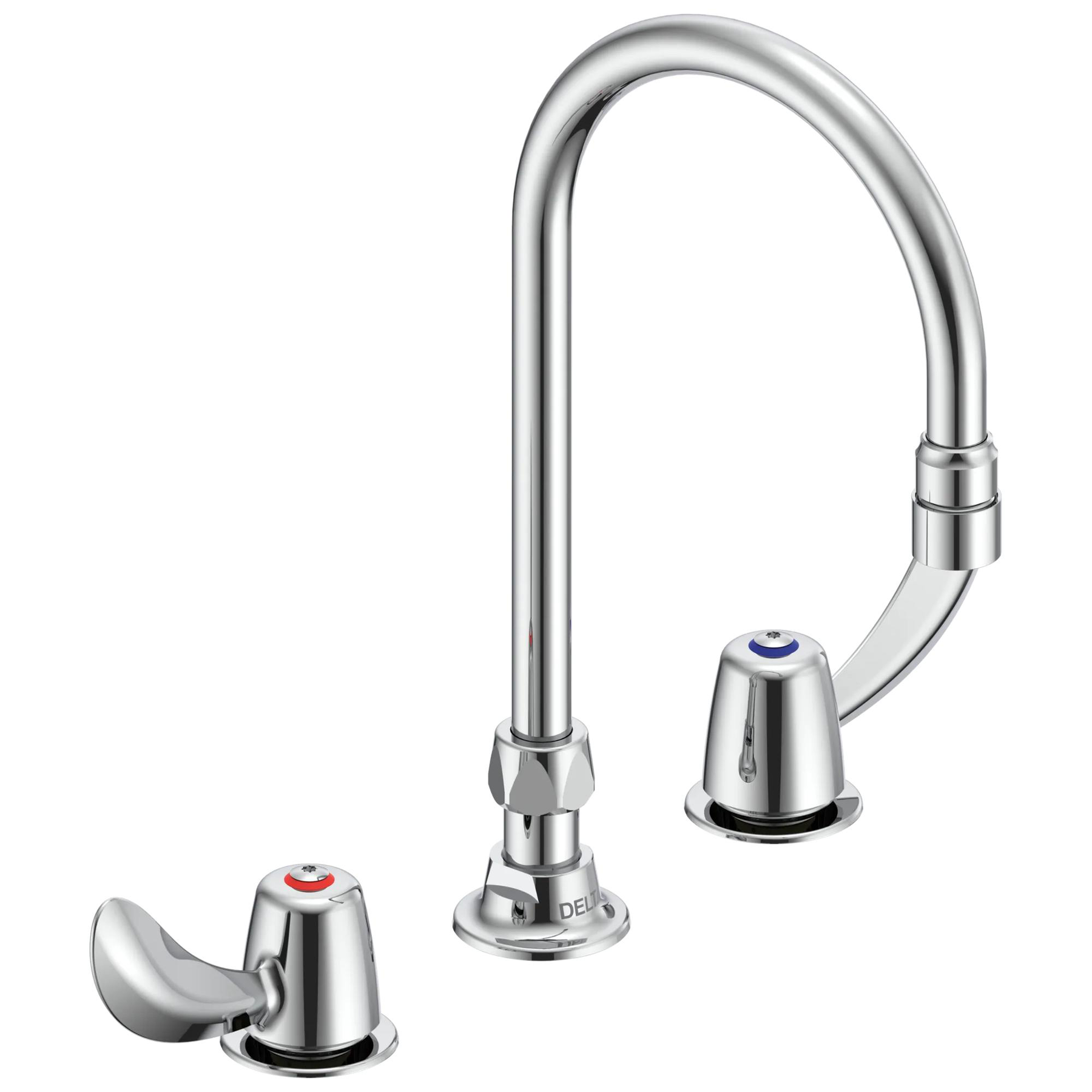 Two Handle 8 In Below Deck-Mount Faucet