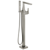 Single Handle Floor Mount Tub Filler Trim