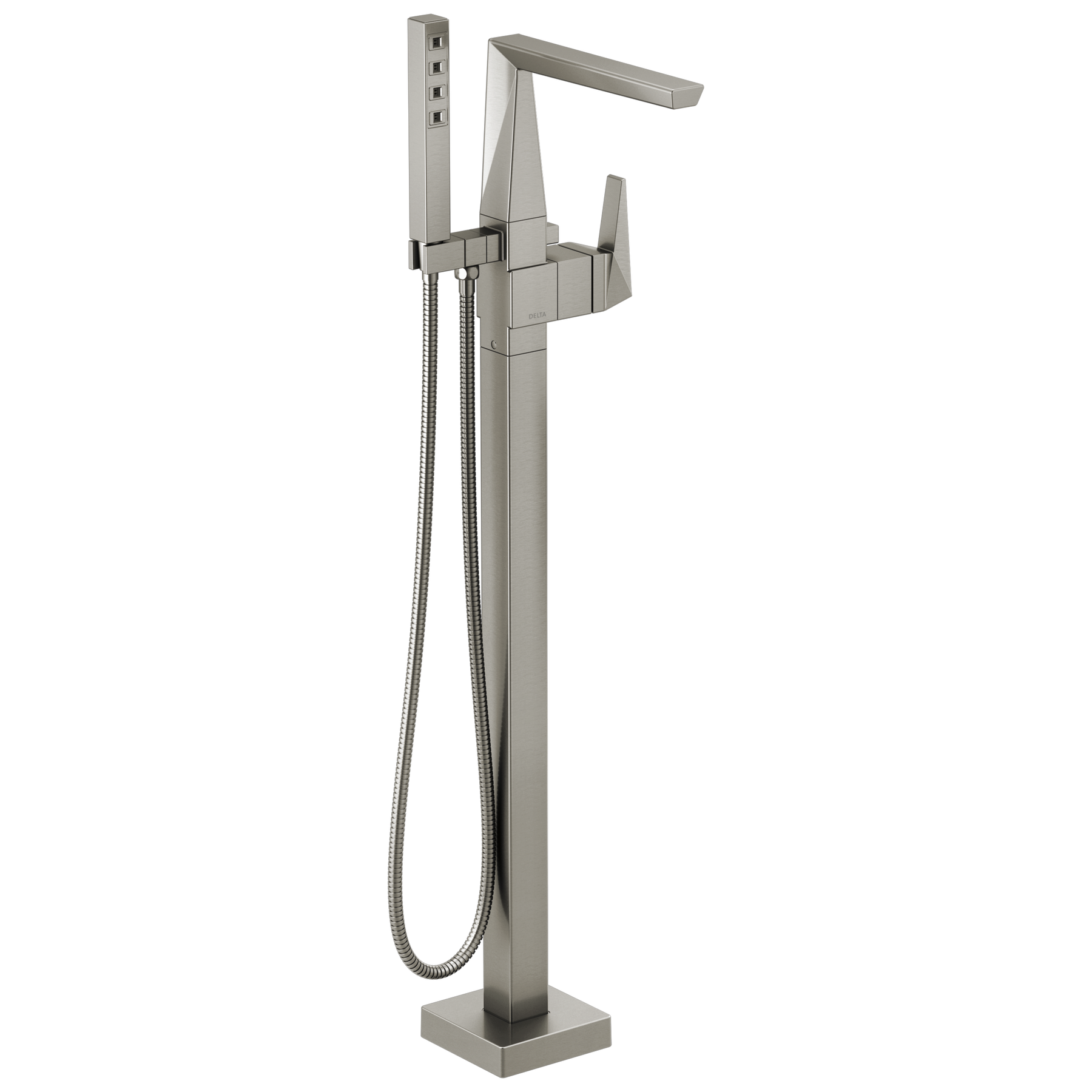 Single Handle Floor Mount Tub Filler Trim