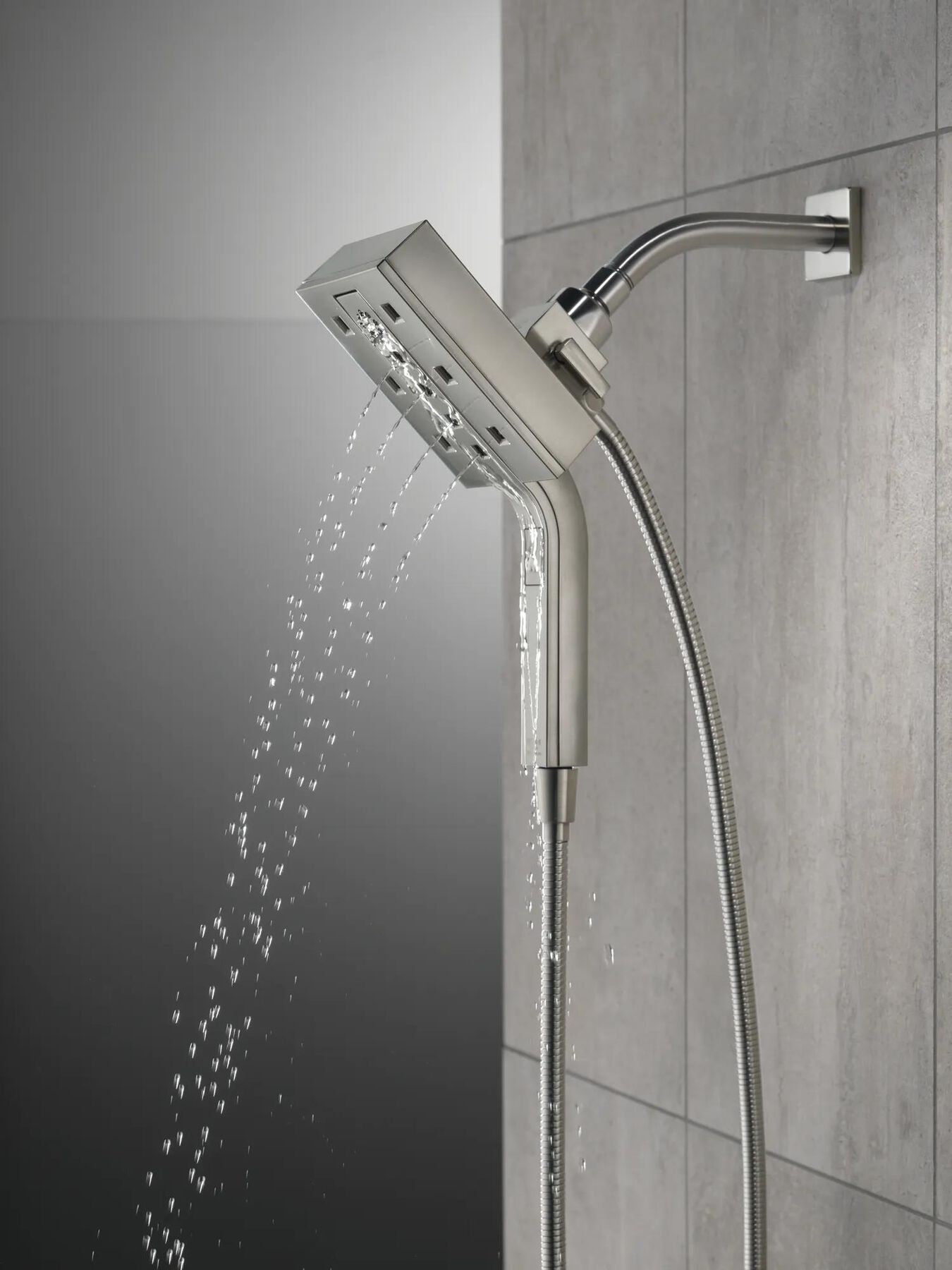 H<sub>2</sub>Okinetic&reg; In2ition&reg; 4-Setting Two-in-One Shower
