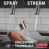 Single Handle Pull-Down Kitchen Faucet with Soap Dispenser and ShieldSpray&reg; Technology