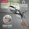 HydroRain&reg; 4-Setting Two-in-One Shower Head (Recertified)