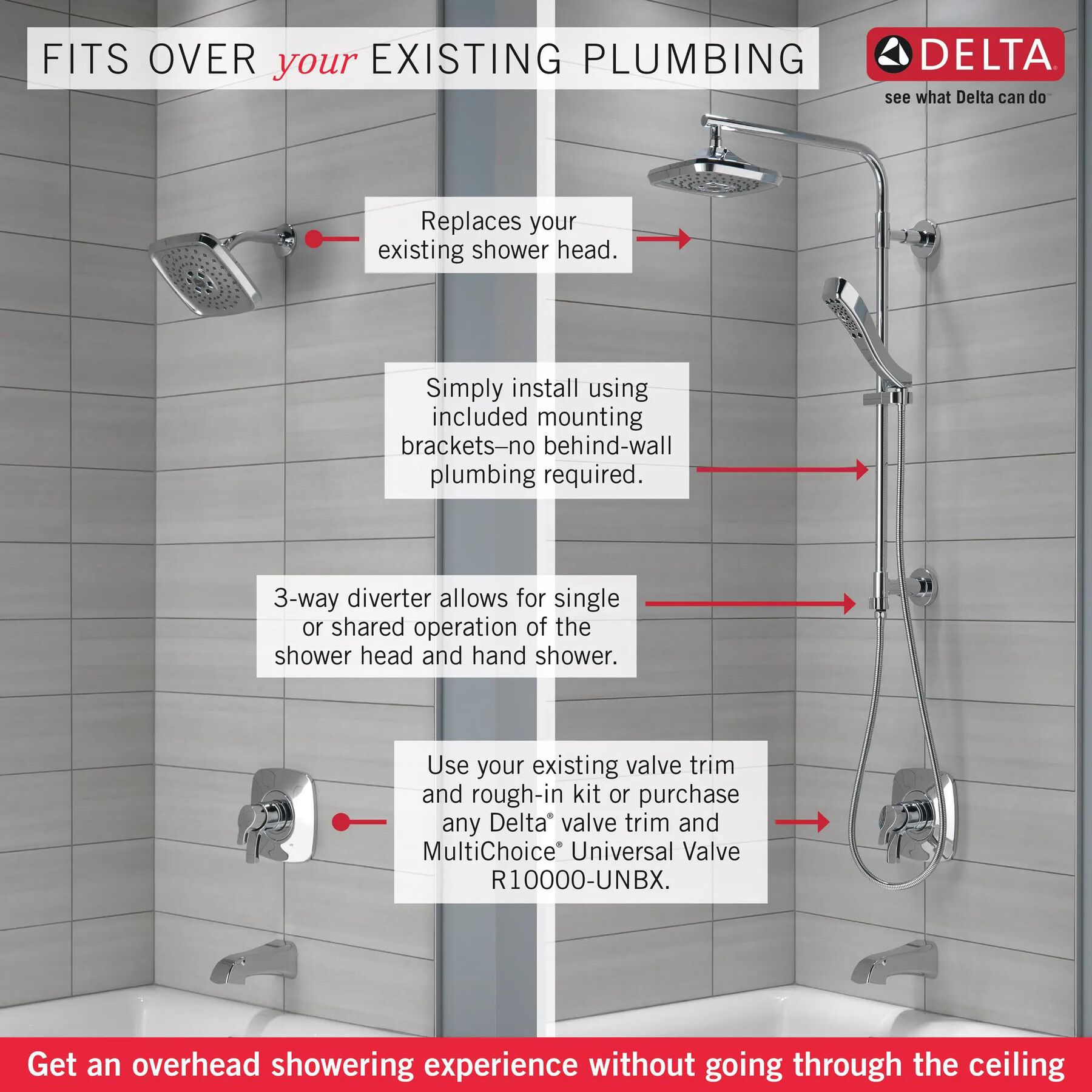 Shower Column 26" Round