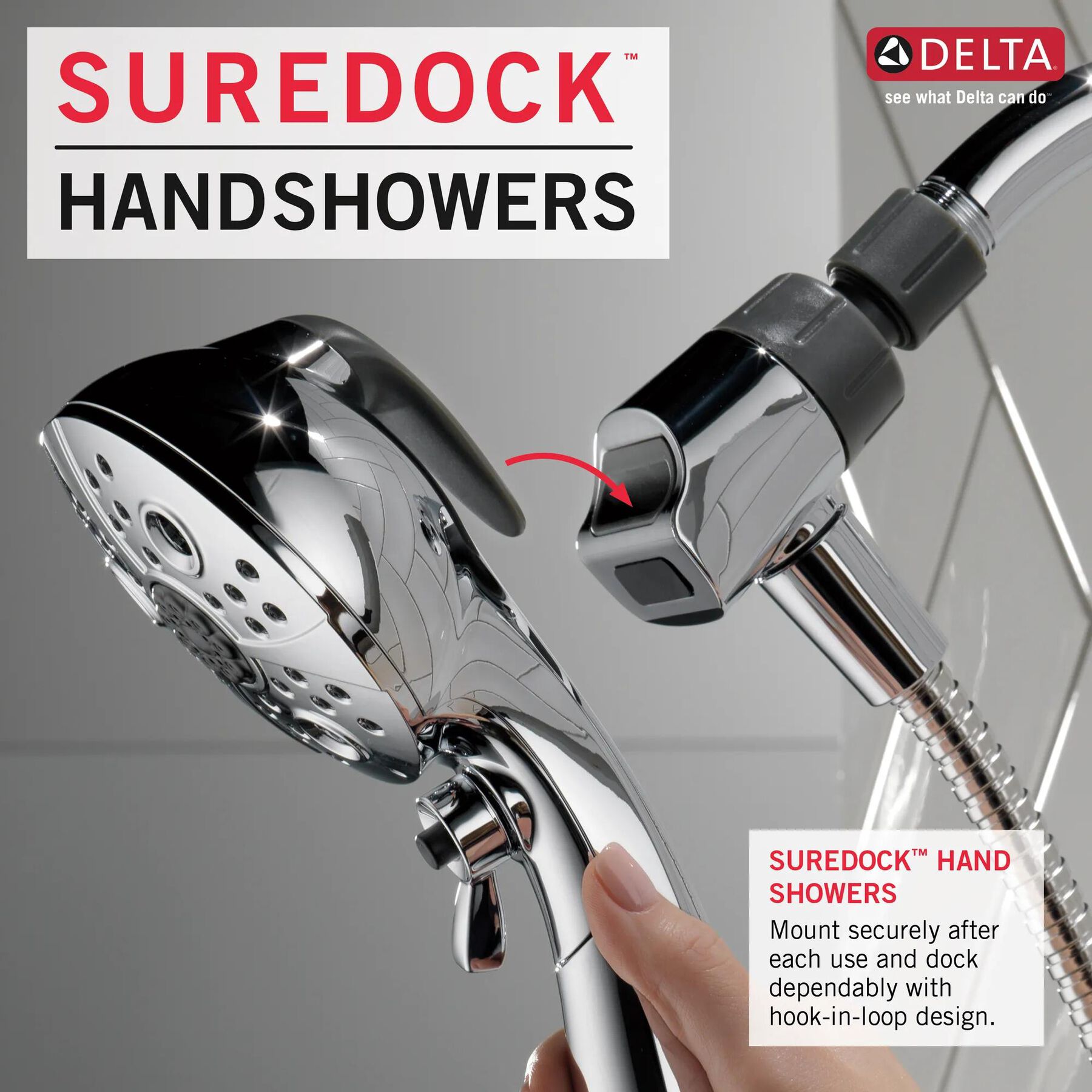 SureDock&trade; 5-Setting Hand Shower