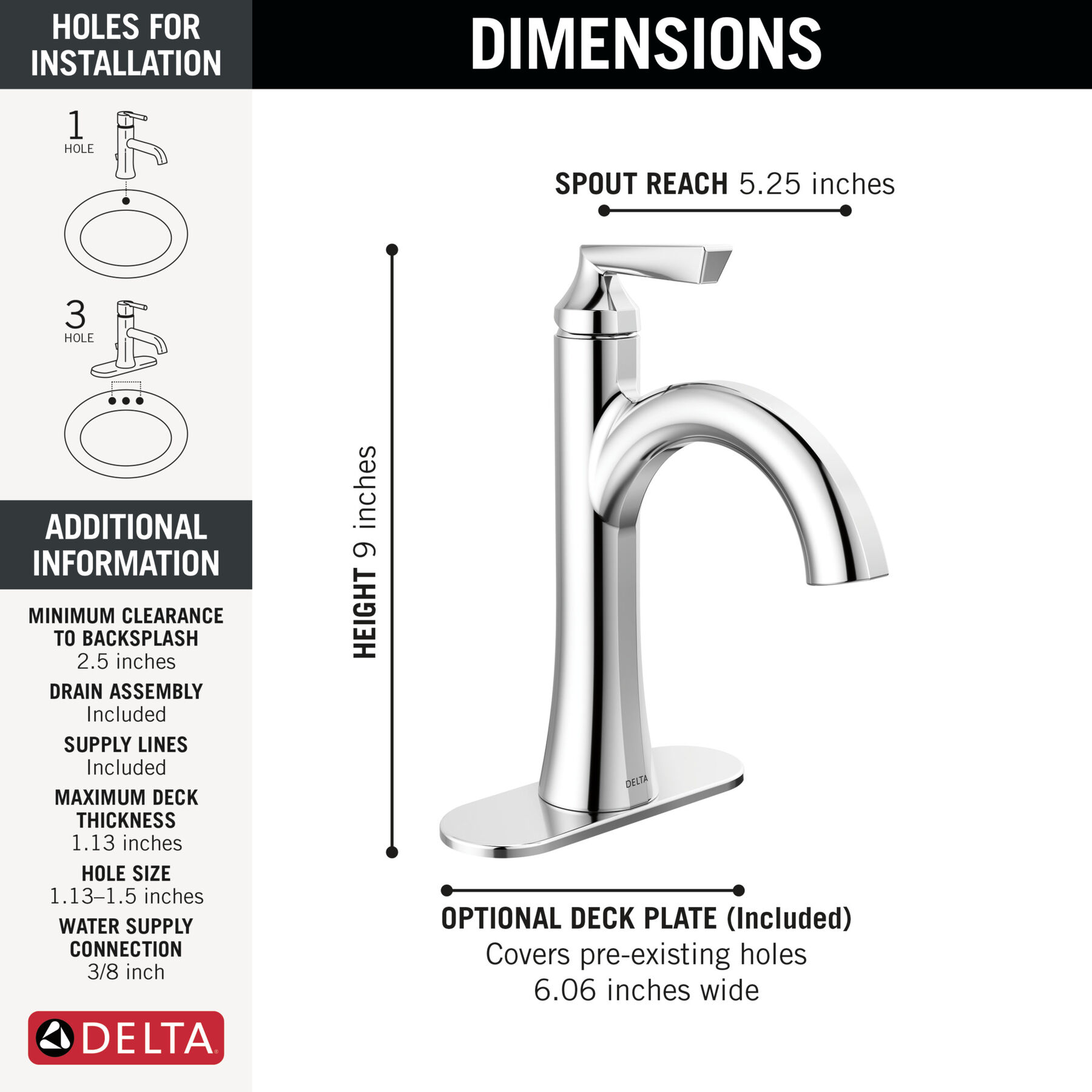 Single Handle Bathroom Faucet