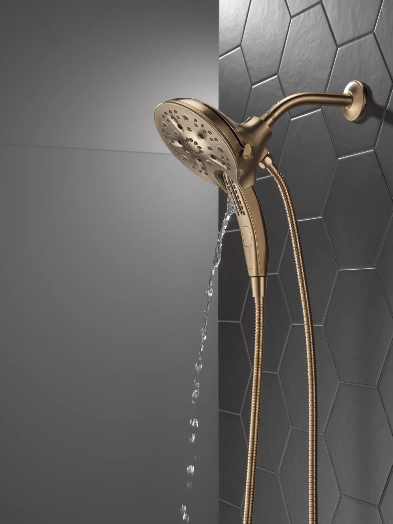 In2ition&reg; H<sub>2</sub>Okinetic&reg; 5-Setting Two-in-One Shower