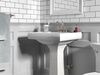 Two Handle Centerset Bathroom Faucet - Metal Pop-Up