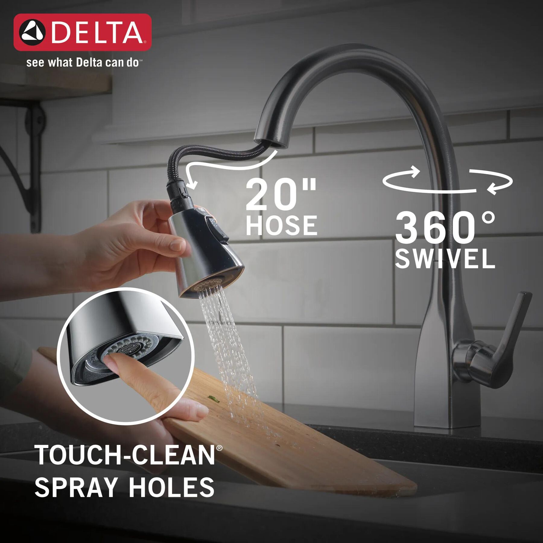 Single Handle Pull-Down Kitchen Faucet with ShieldSpray&reg; Technology (Recertified)