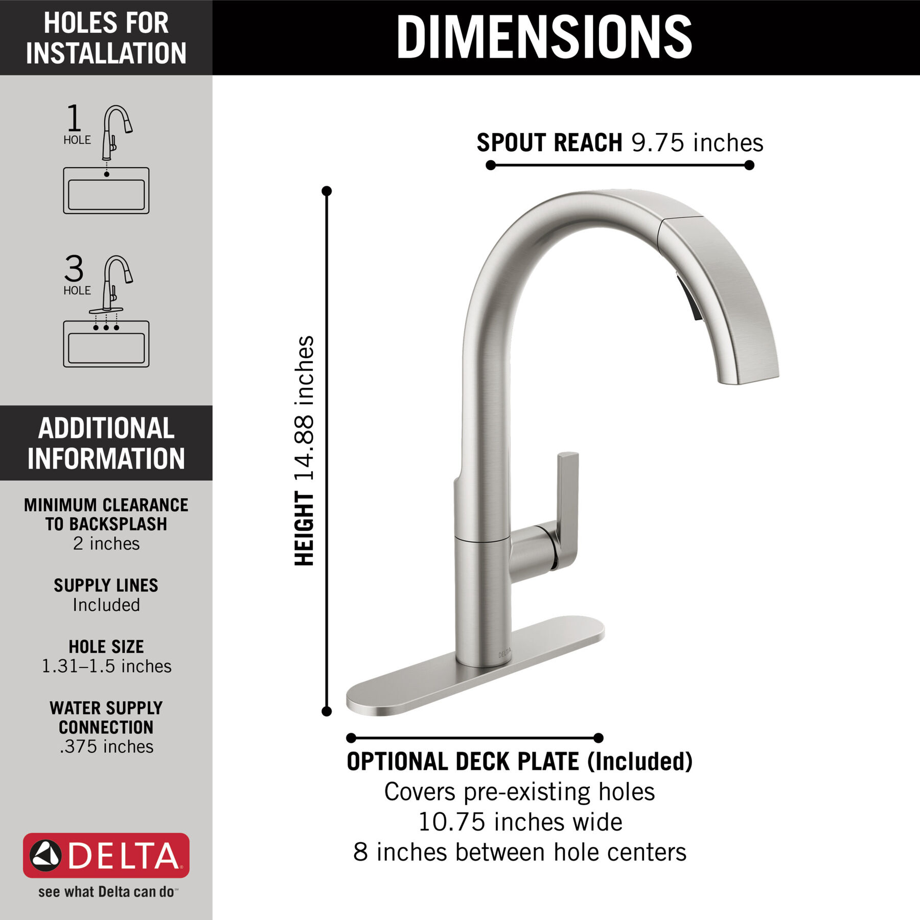 Pull-Down Kitchen Faucet (Recertified)