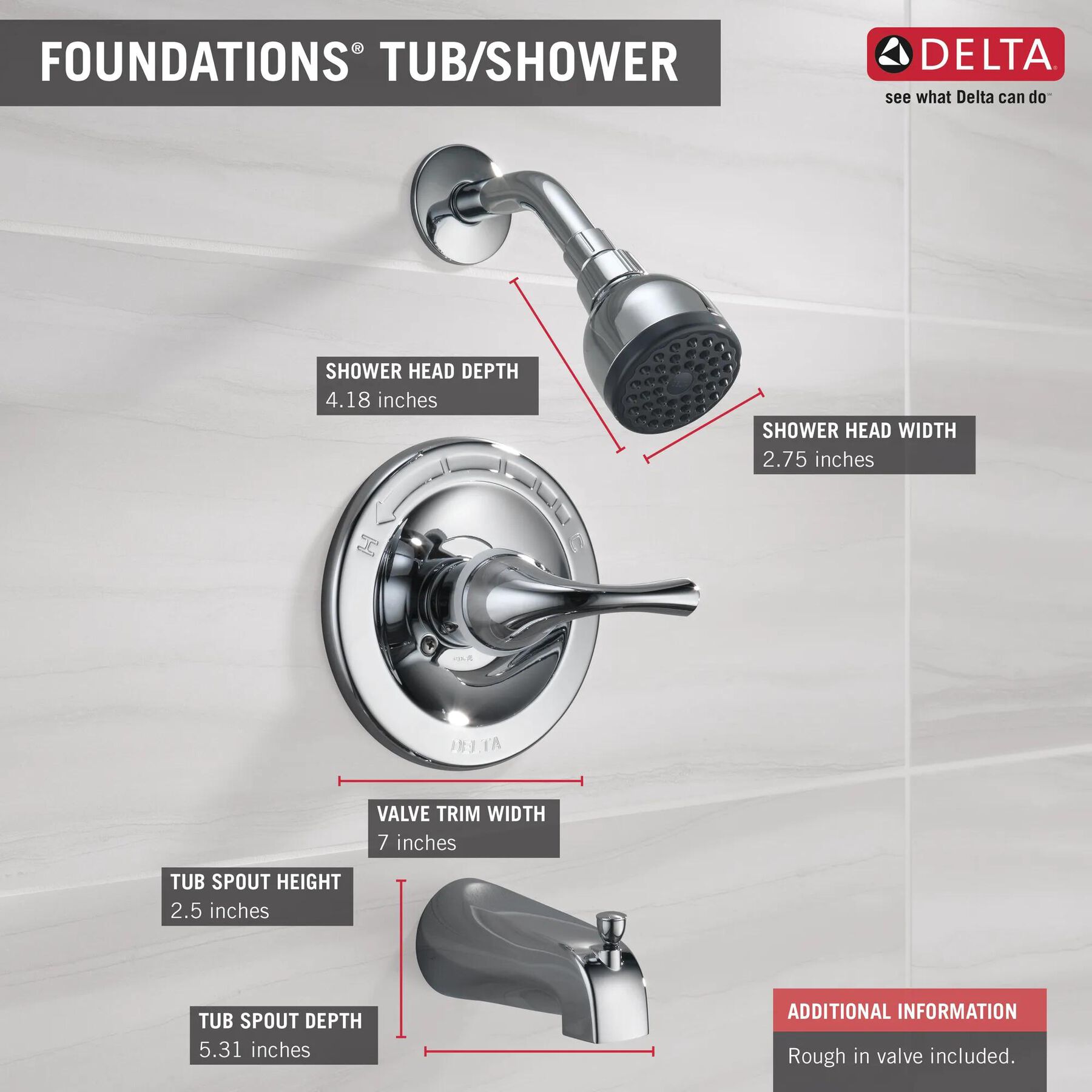 Single Handle Shower Trim