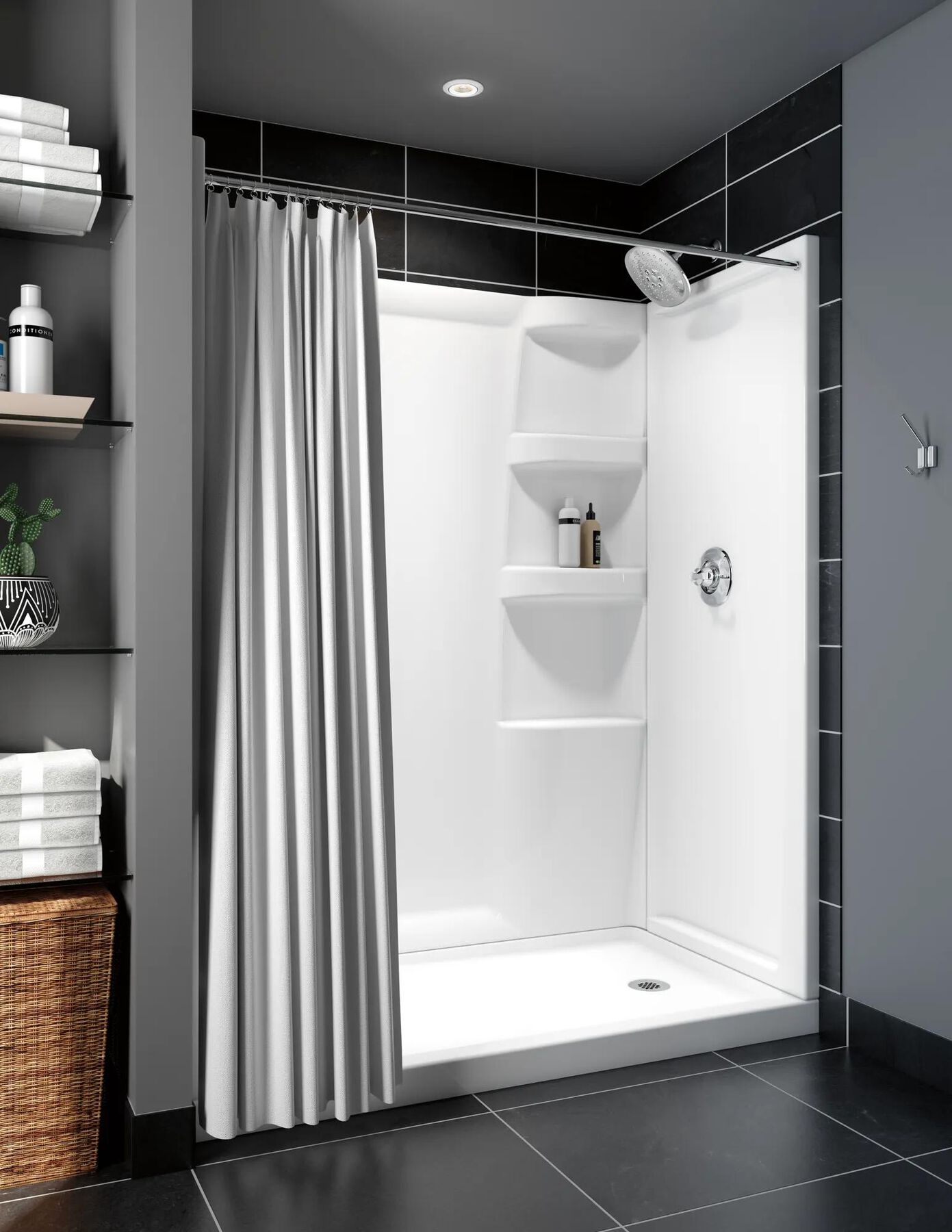 ProCrylic&trade; 60" x 32" Shower Base Right Drain