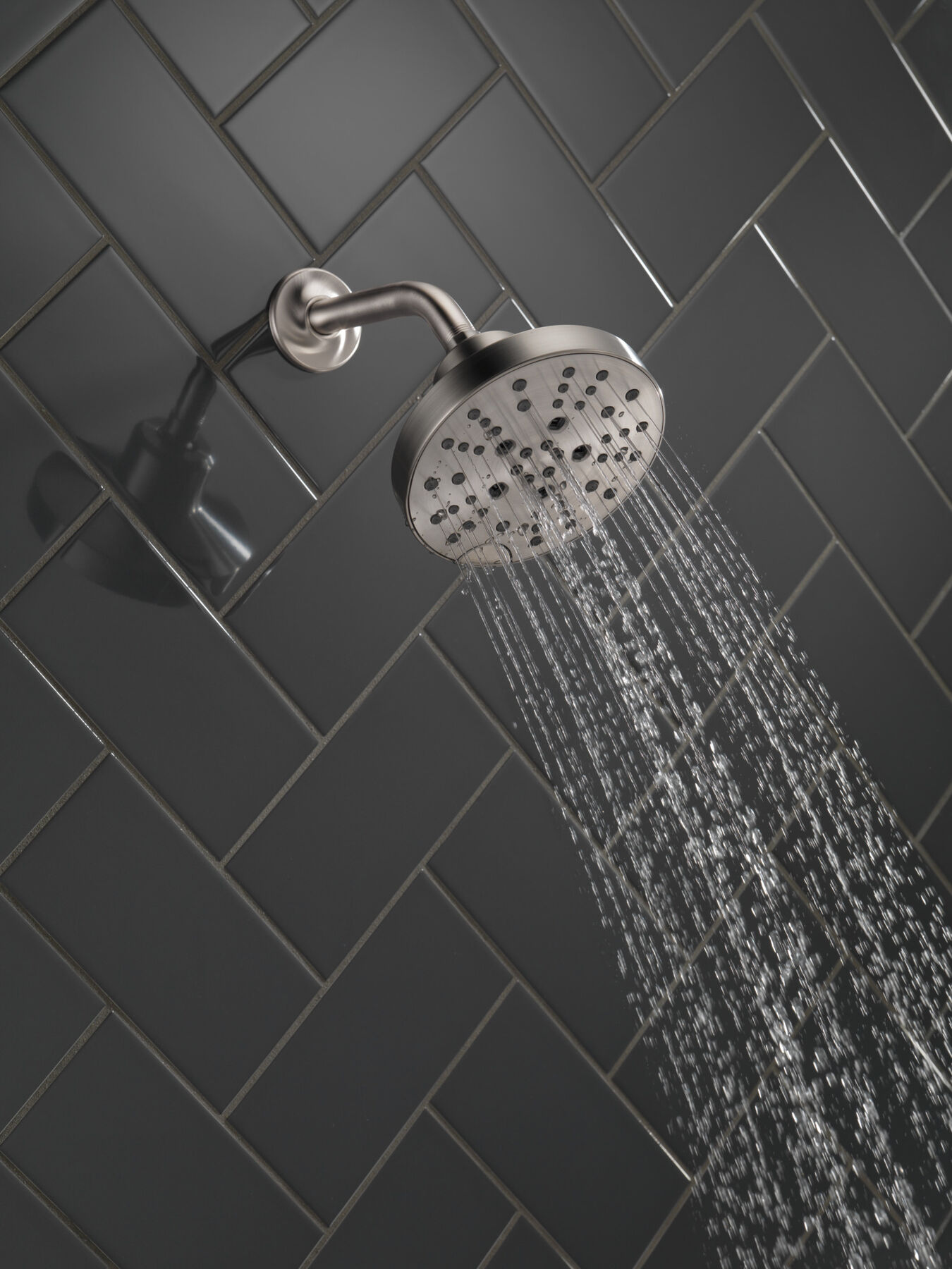 H<sub>2</sub>Okinetic&reg; 5-Setting Contemporary Raincan Shower Head
