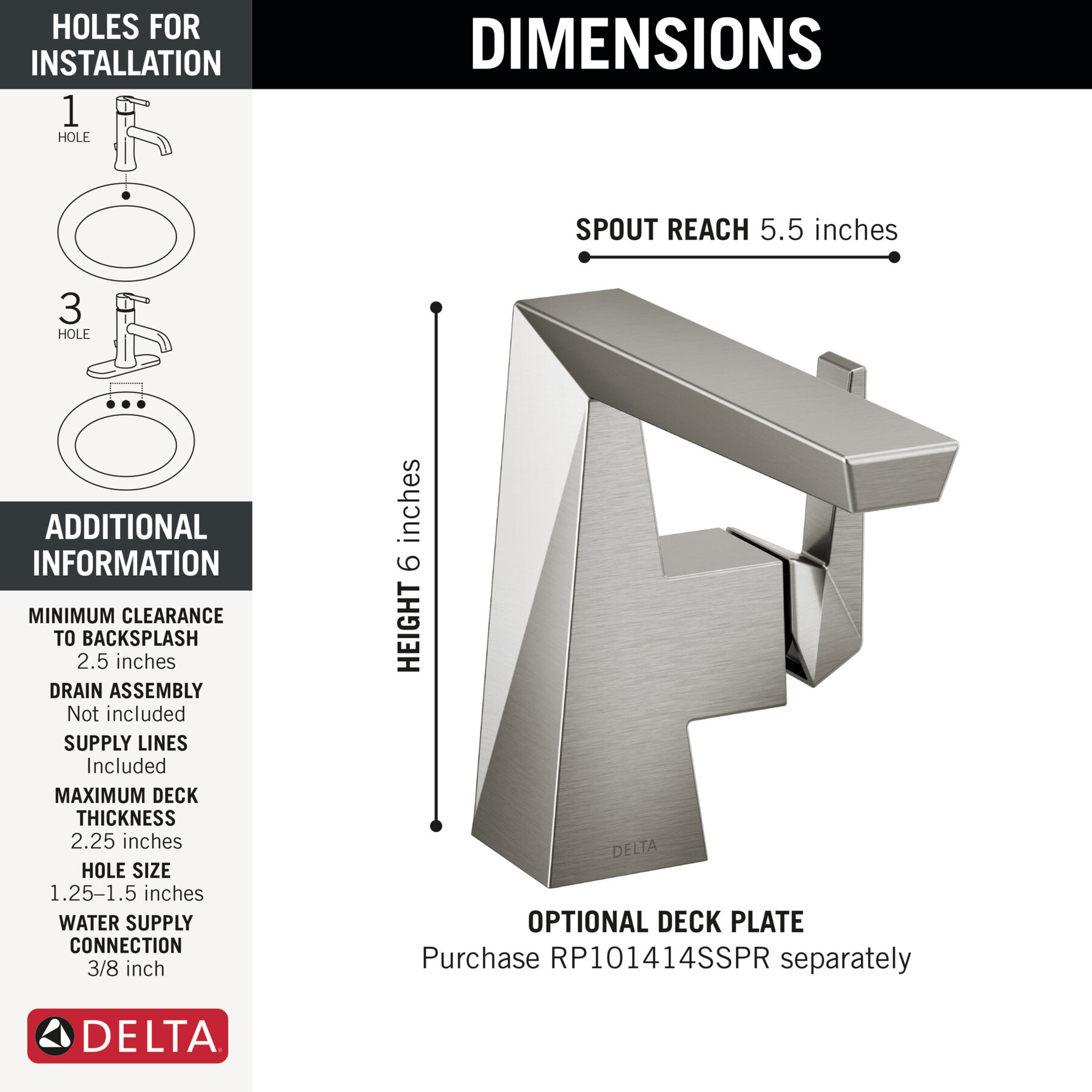 Single Handle Bathroom Faucet