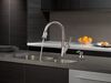Single Handle Pull-Down Kitchen Faucet with Soap Dispenser