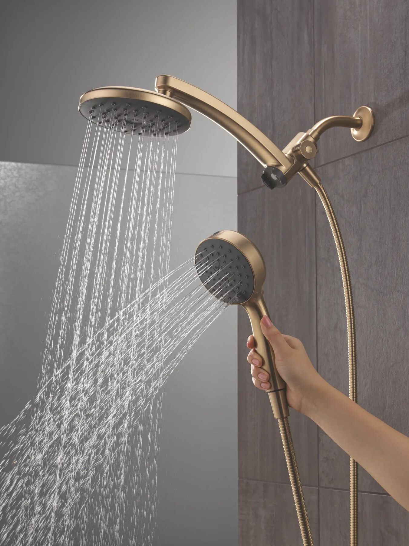PivotPro&trade; 3-in-1 Combination Shower with TouchClean&reg; Spray Face