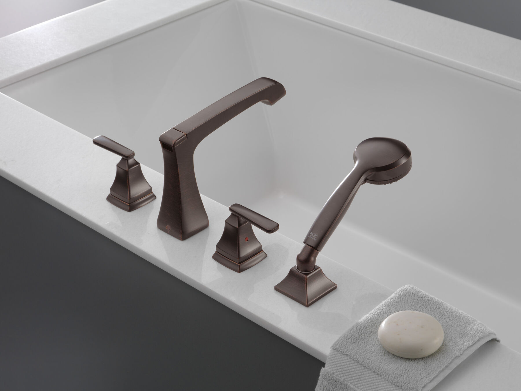 Roman Tub with Hand Shower Trim