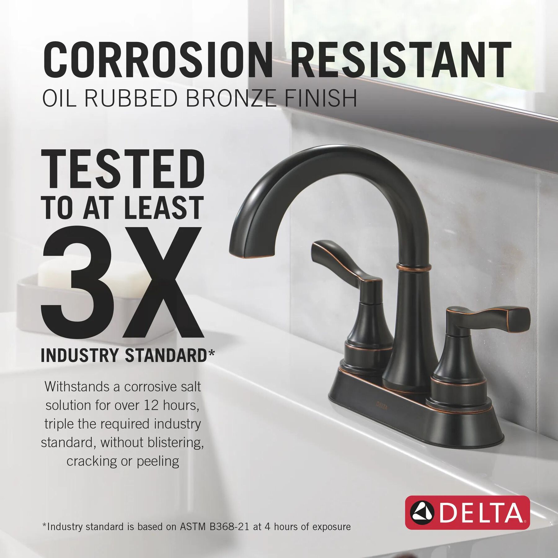 Centerset Lavatory Faucet with 14 Series Tub Shower Trim and Rough Bundle