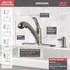 Single Handle Pull-Out Kitchen Faucet with Soap Dispenser (Recertified)