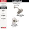 Widespread Lavatory Faucet with 14 Series Shower Trim and Bathroom Accessories Bundle