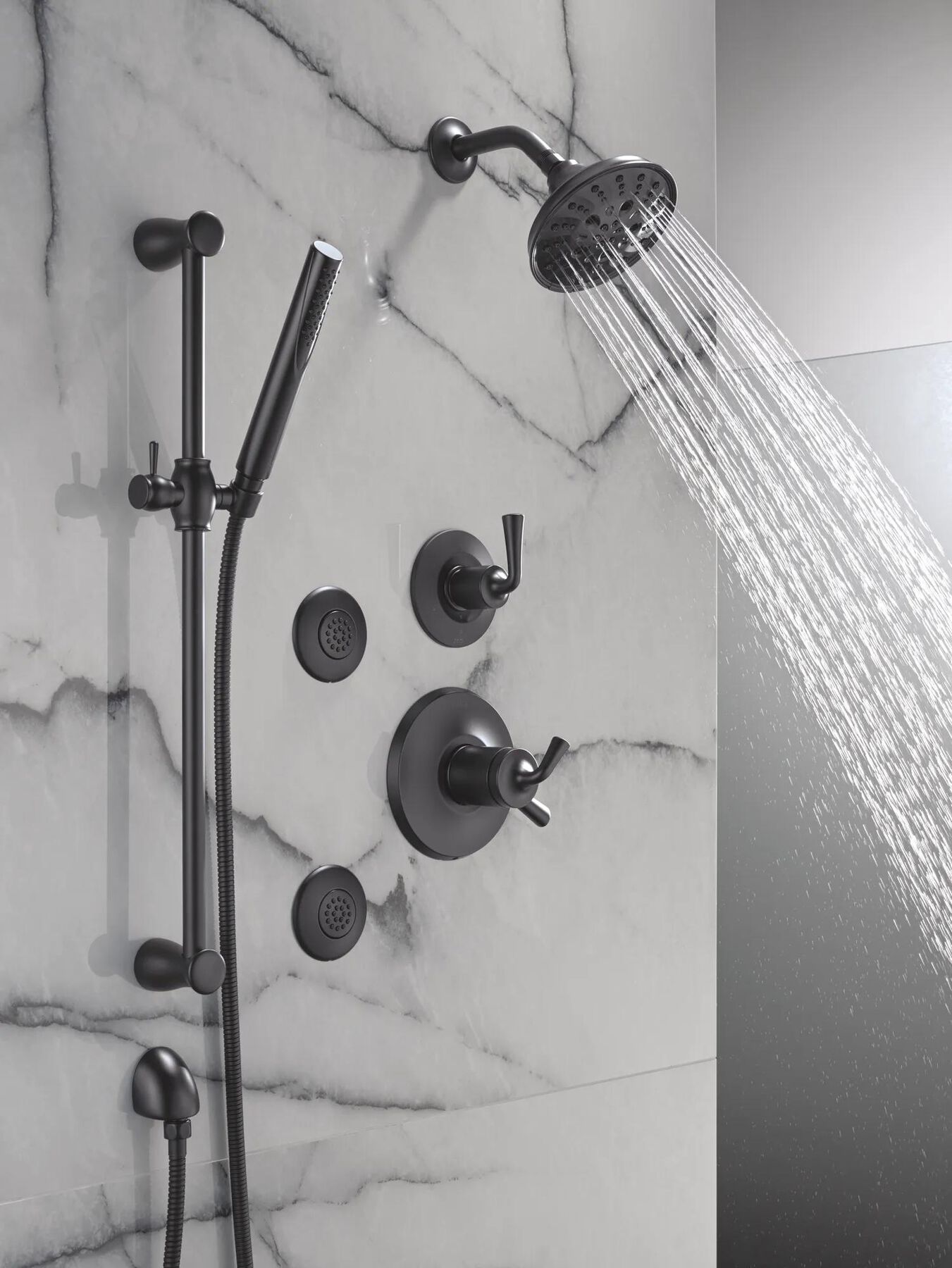 Premium Single-Setting Slide Bar Hand Shower