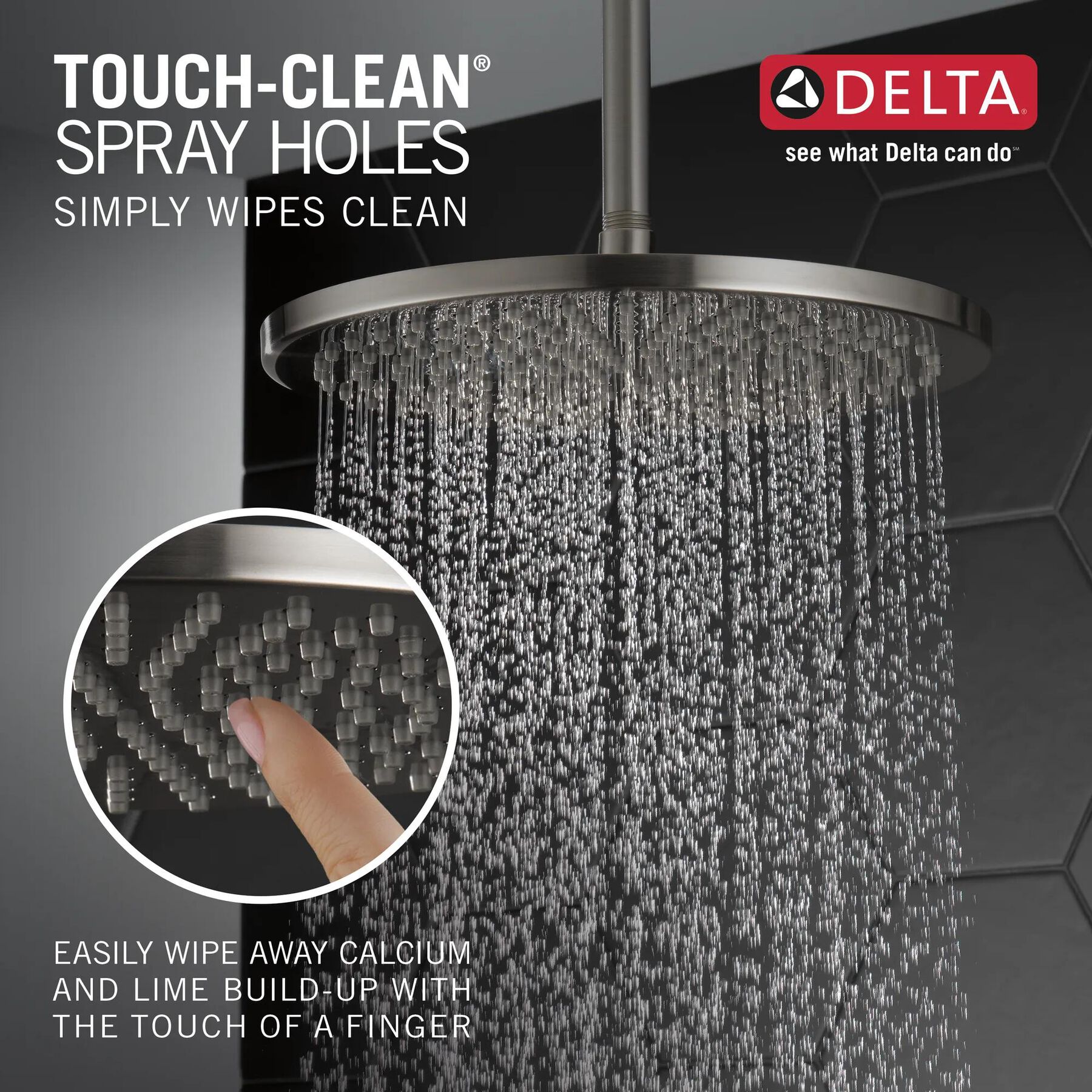 Single-Setting Metal Raincan Shower Head