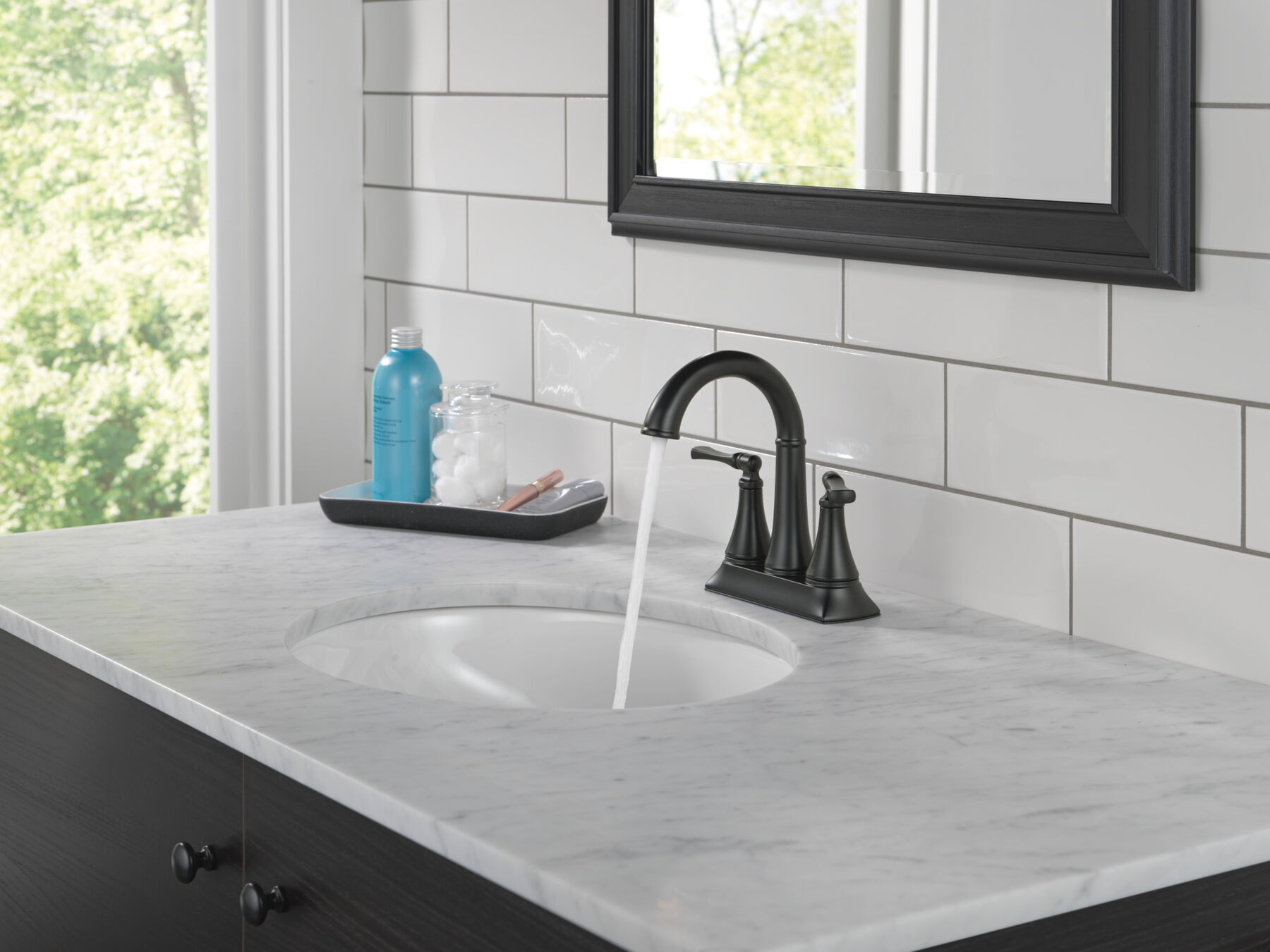Two Handle Centerset Bathroom Faucet