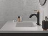 Single Handle Pull-Down Bathroom Faucet