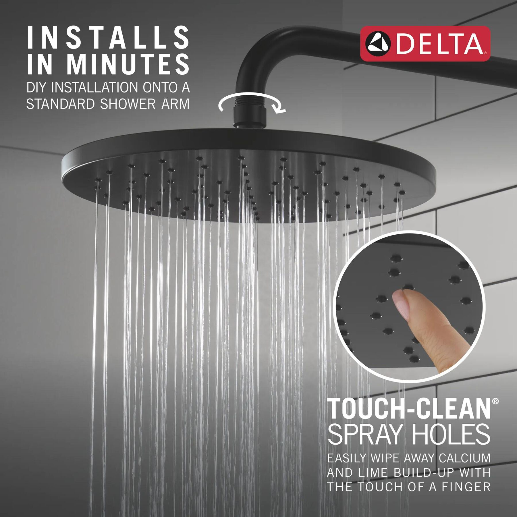 10" Single-Function Raincan Shower Head