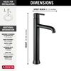 Single Handle Vessel Bathroom Faucet