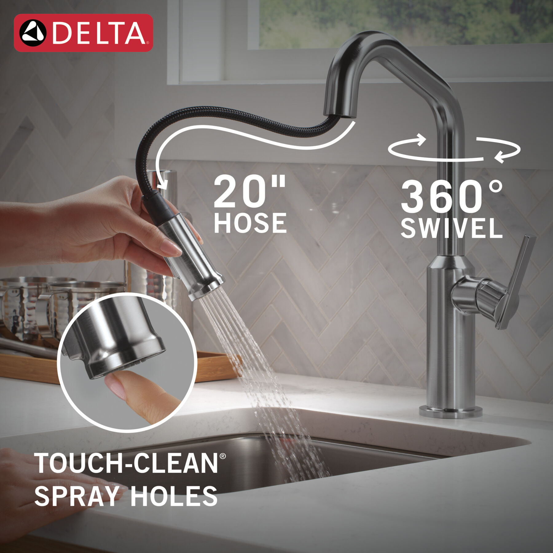 Single Handle Pull-Down Bar/Prep Faucet