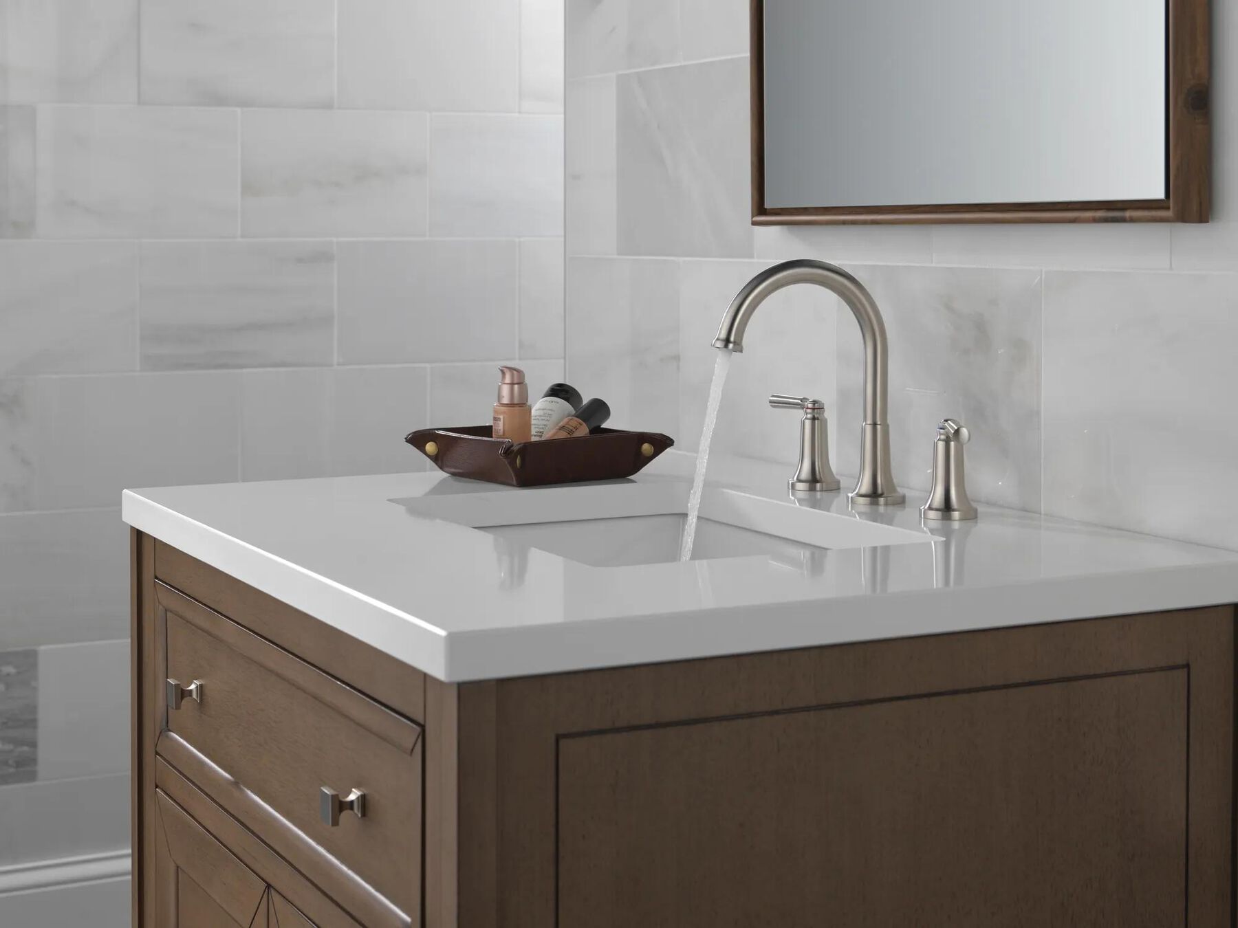 Two Handle Widespread Bathroom Faucet (Recertified)
