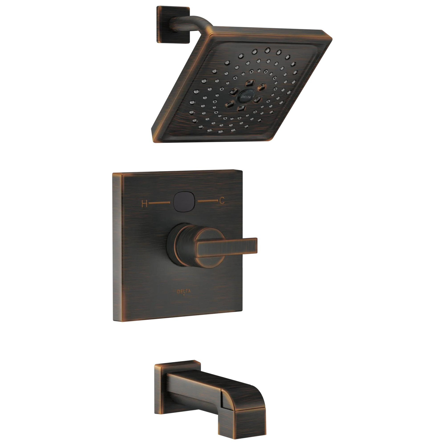 Angular Modern Temp2O&reg; 14 Series Tub & Shower Trim