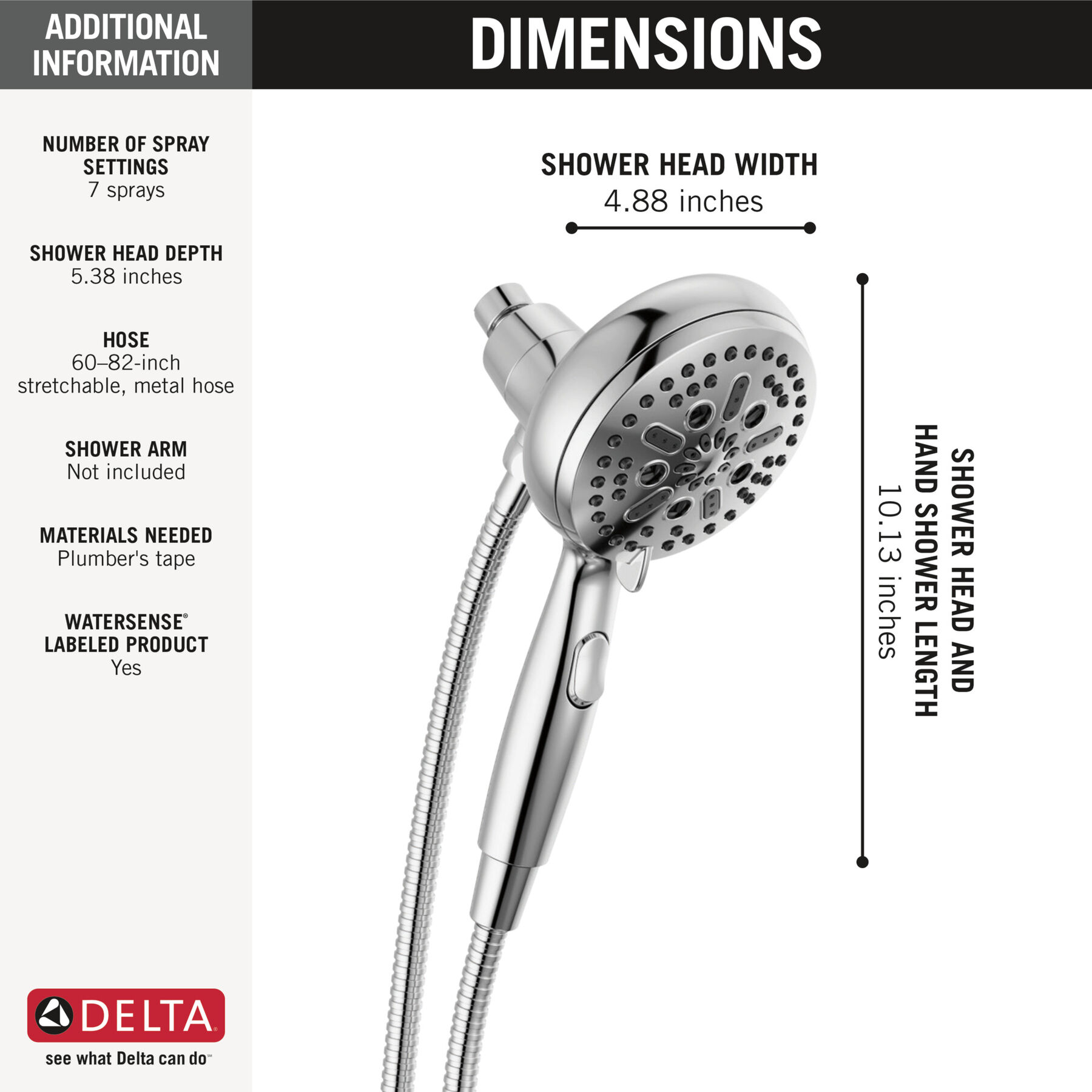 SureDock&reg; Magnetic Hand Shower 1.75 GPM (Recertified)