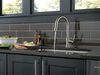 Single Handle Pull-Down Kitchen Faucet with Soap Dispenser