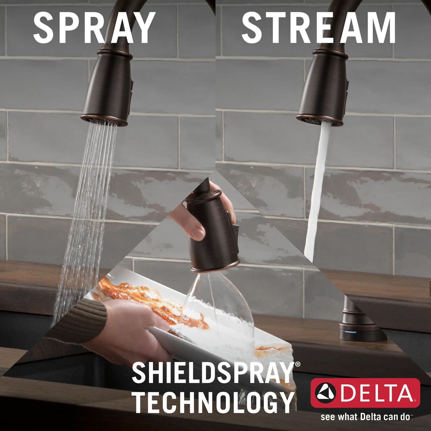 Single Handle Pull-Down Kitchen Faucet with Touch2O Technology and Soap Dispenser