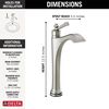Single Handle Vessel Bathroom Faucet with Touch<sub>2</sub>O.xt Technology