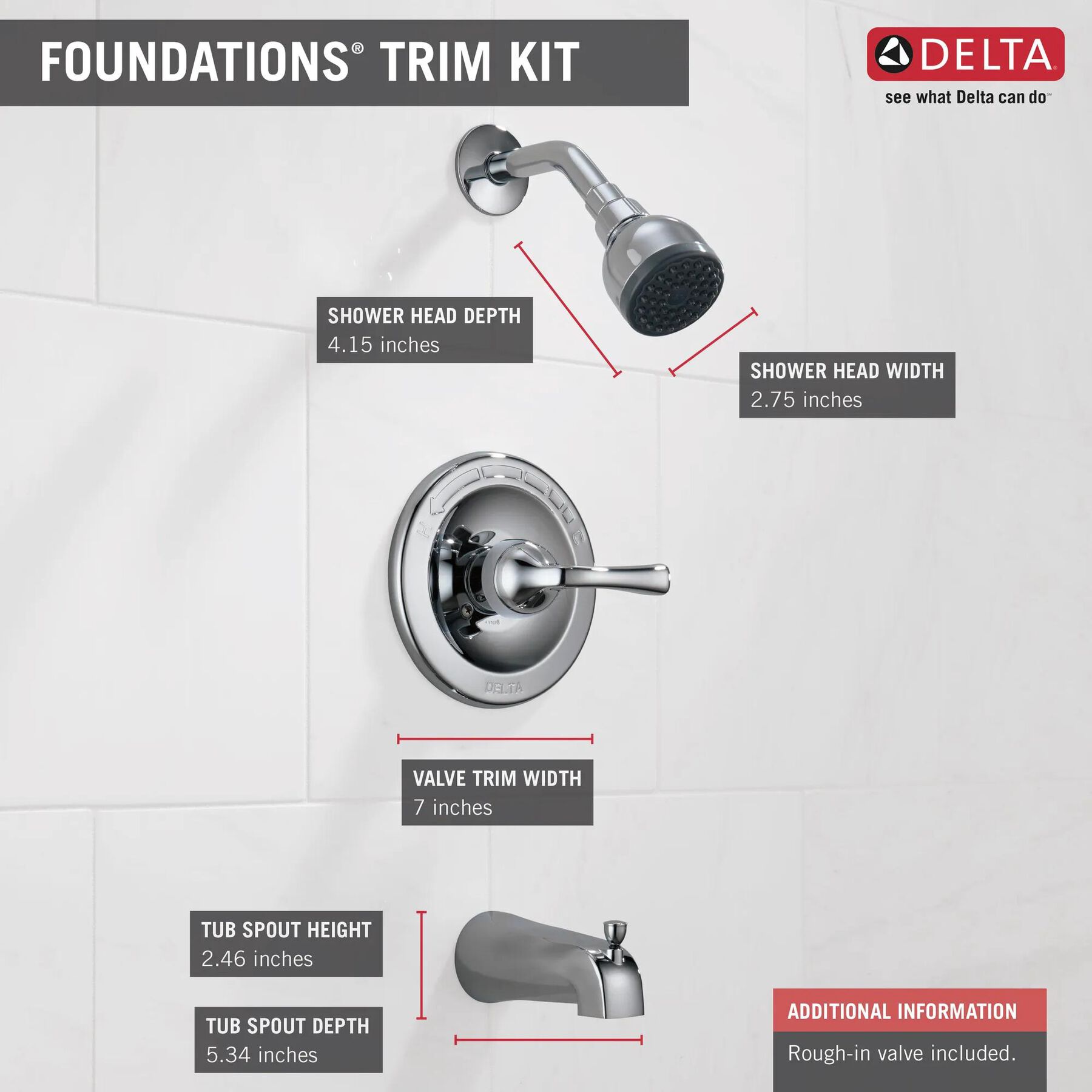 Single Handle Tub and Shower