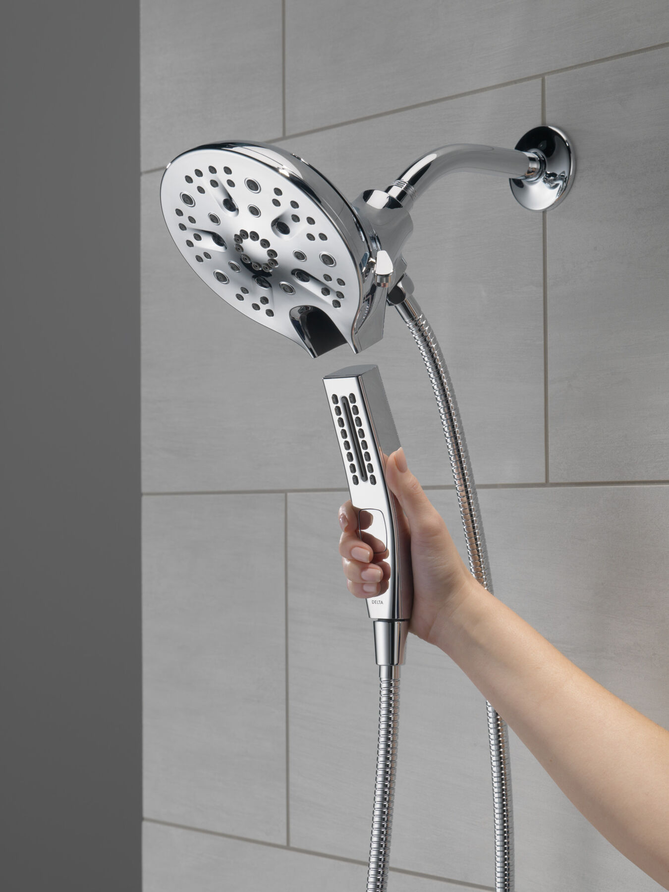 In2ition&reg; H<sub>2</sub>Okinetic&reg; 5-Setting Two-in-One Shower