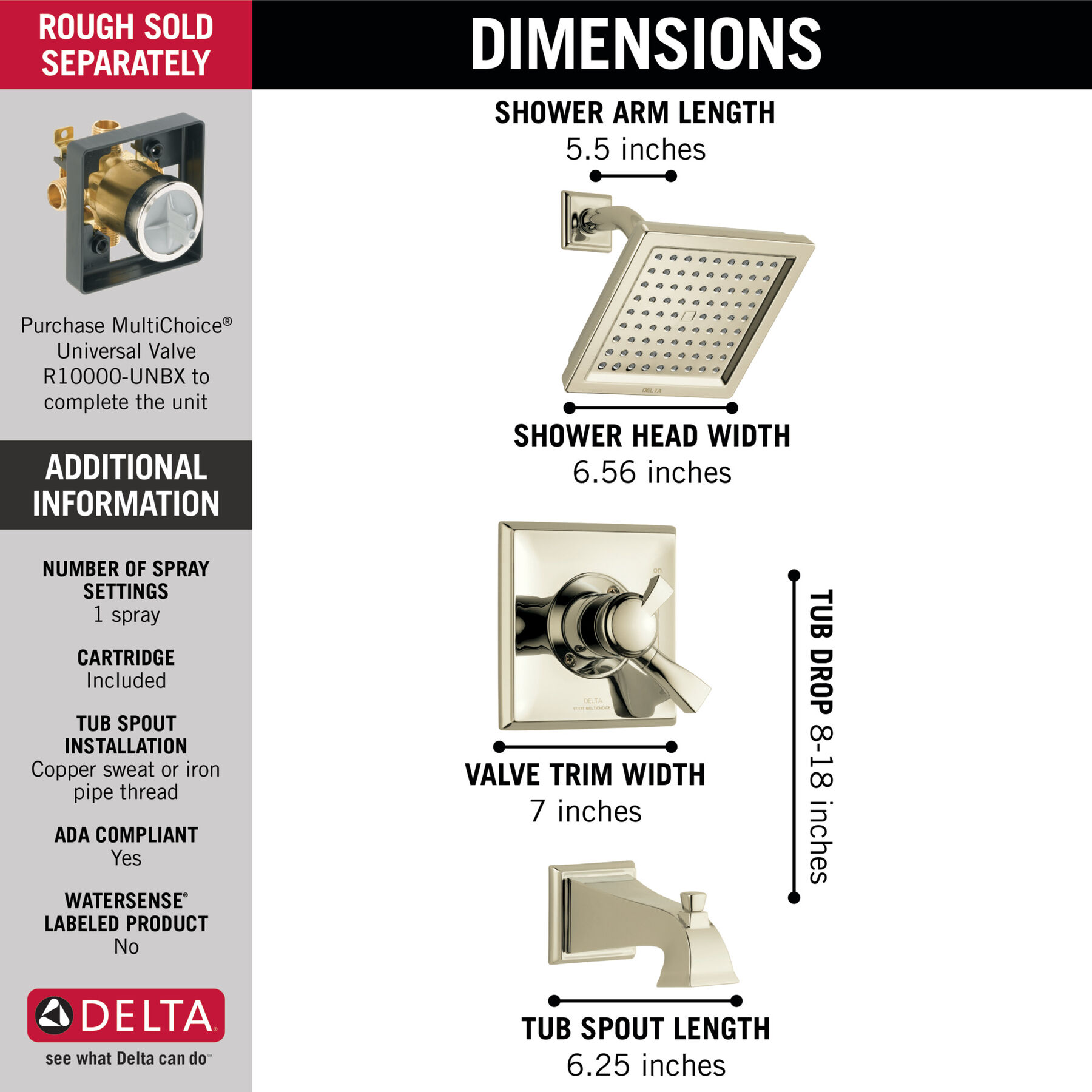 Monitor&reg; 17 Series Tub & Shower Trim