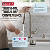 Single Handle Pull-Down Kitchen Faucet with Soap Dispenser and Touch<sub>2</sub>O&reg; Technology