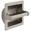 Brass Recessed Paper Holder with Brass Roller